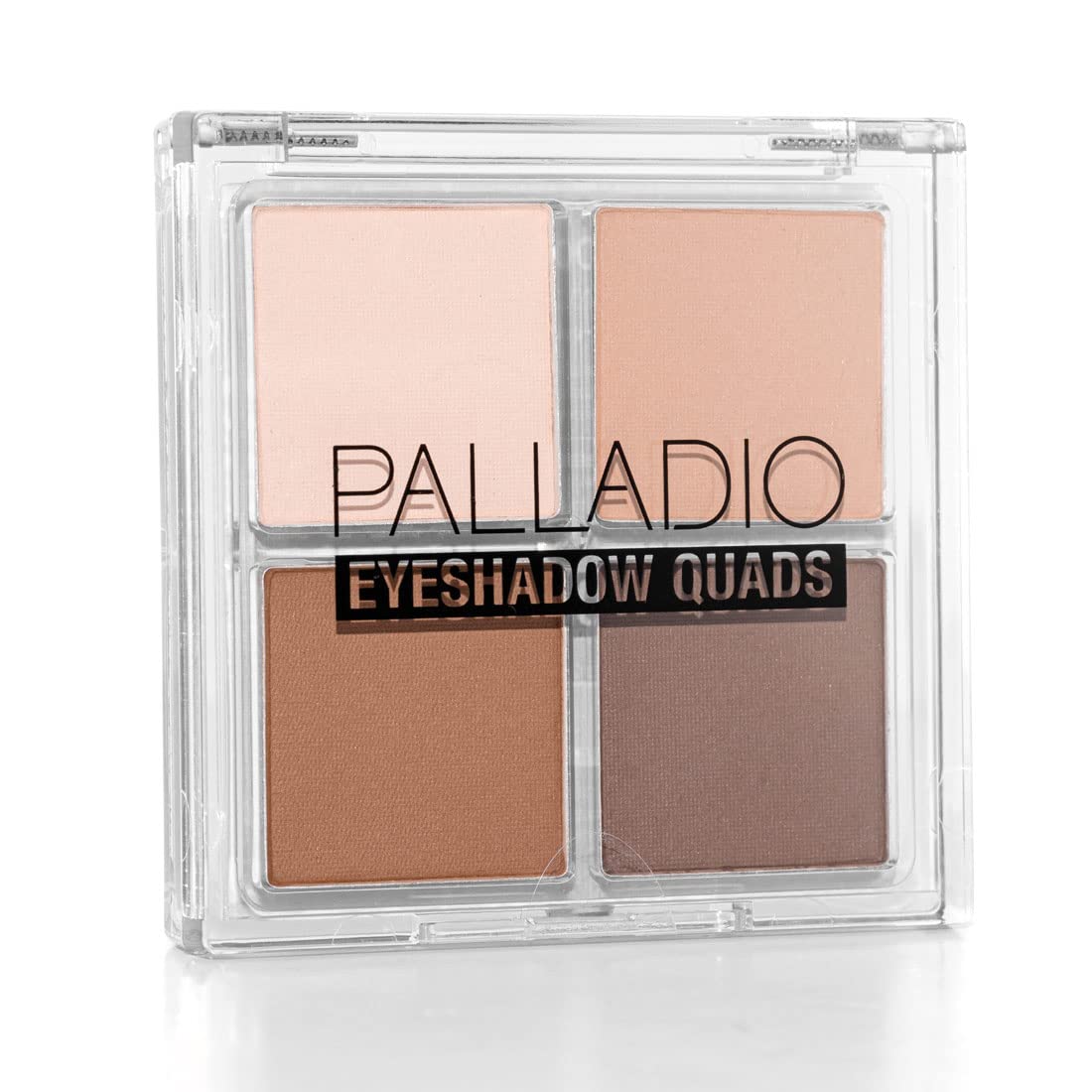 Palladio front packaging showing compact palette and label, convenient for travel