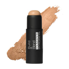 Palladio foundation stick front packaging showing product and shade Almond benefit easy selection