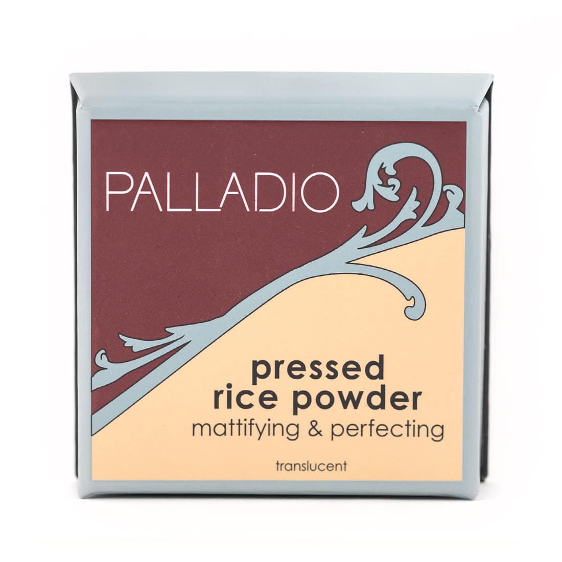 Palladio compact inside a travel bag illustrating on-the-go touch-up convenience benefit