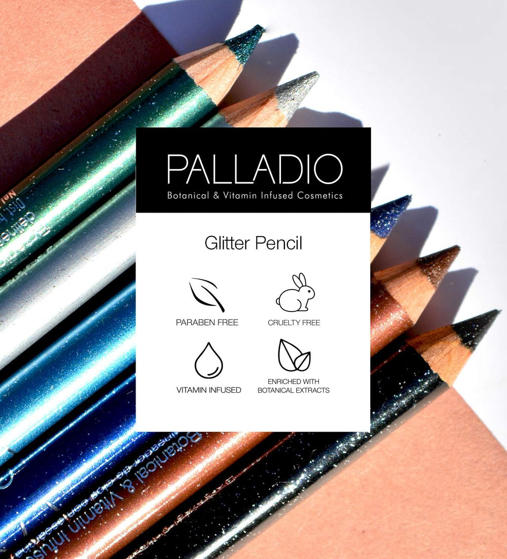 Palladio lifestyle evening look showing longlasting glitter impact