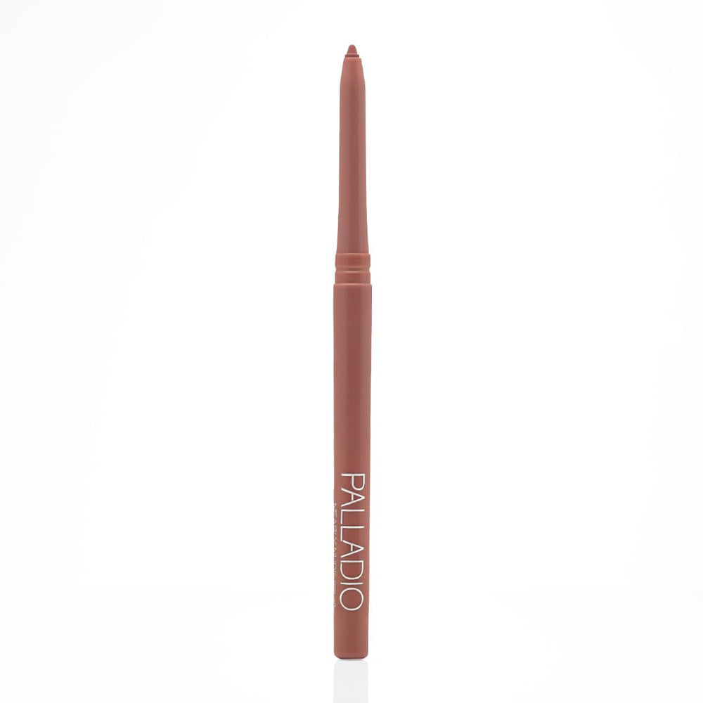 Palladio liner paired with lipstick showing color-base stability and anti-feathering benefit