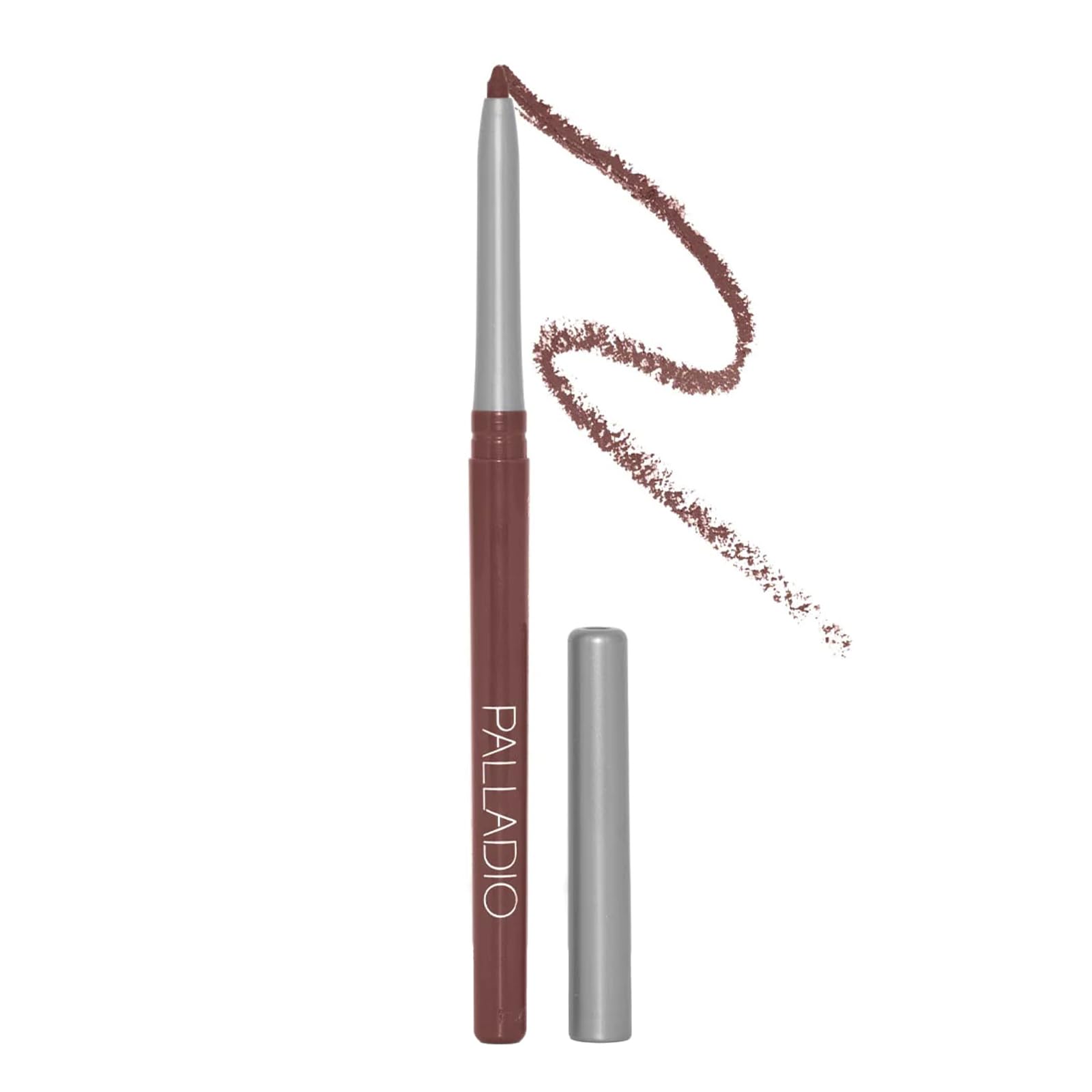 Palladio lip liner packaging and size comparison perfect for travel and purse