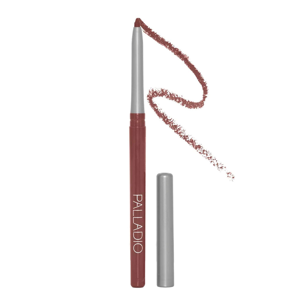 Palladio lip liner packaging and size comparison perfect for travel and purse