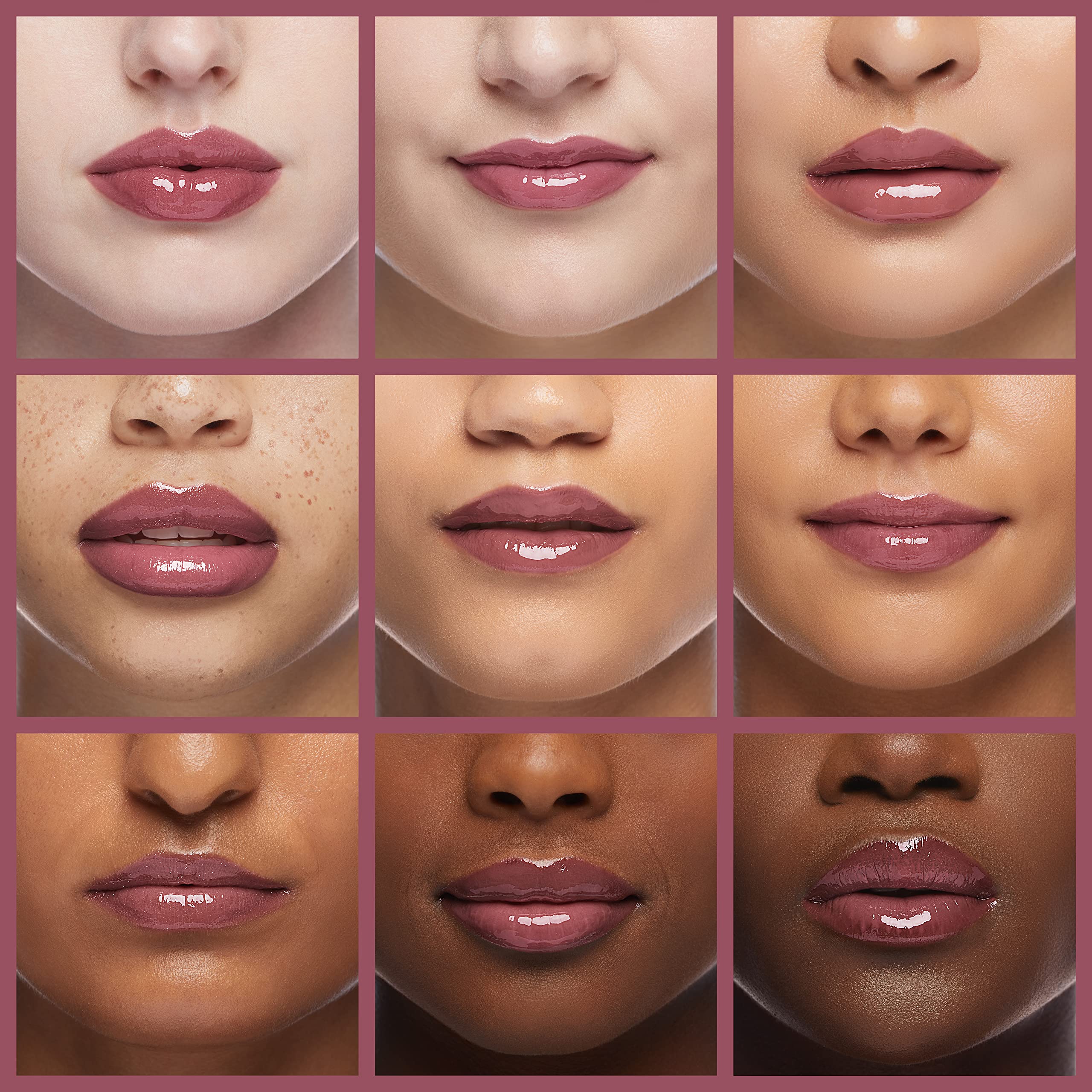 Palladio lip swatch on skin showing icy mauve color and buildable coverage