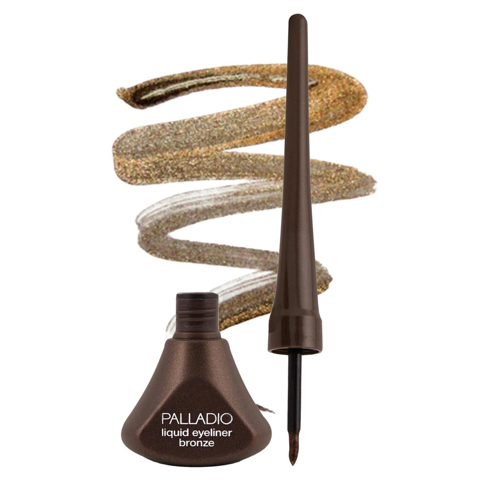 Palladio front packaging showing bronze eyeliner benefit long-wear