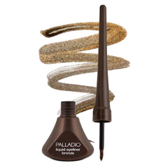 Palladio front packaging showing bronze eyeliner benefit long-wear