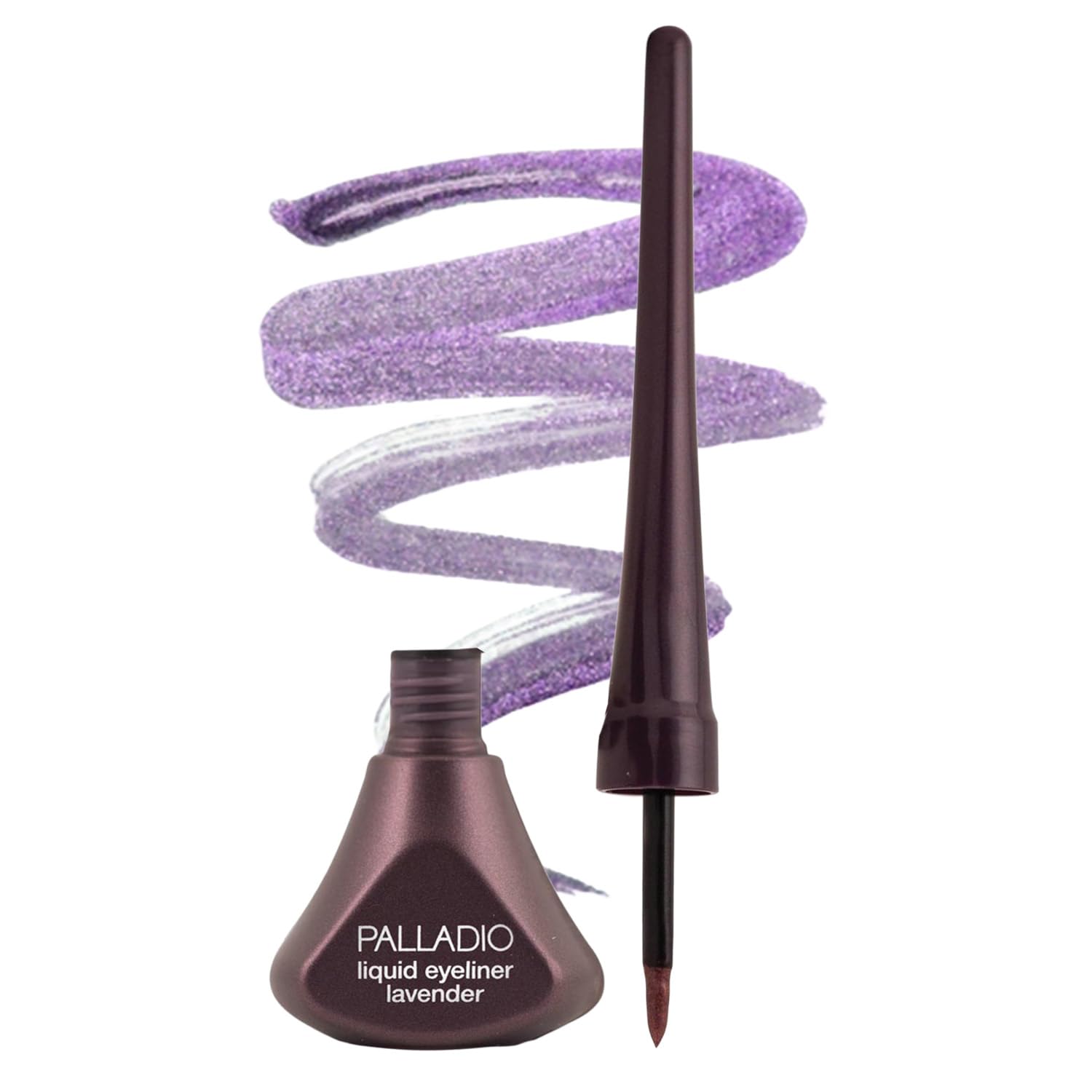 Palladio lavender eyeliner front packaging showing product and color benefit