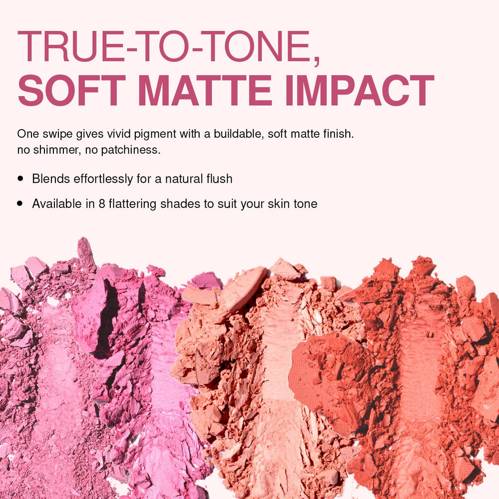 Palladio blush next to other makeup illustrating coordination in kit