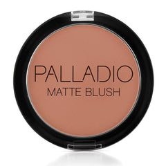 Palladio compact front view showing sleek packaging and color payoff benefit