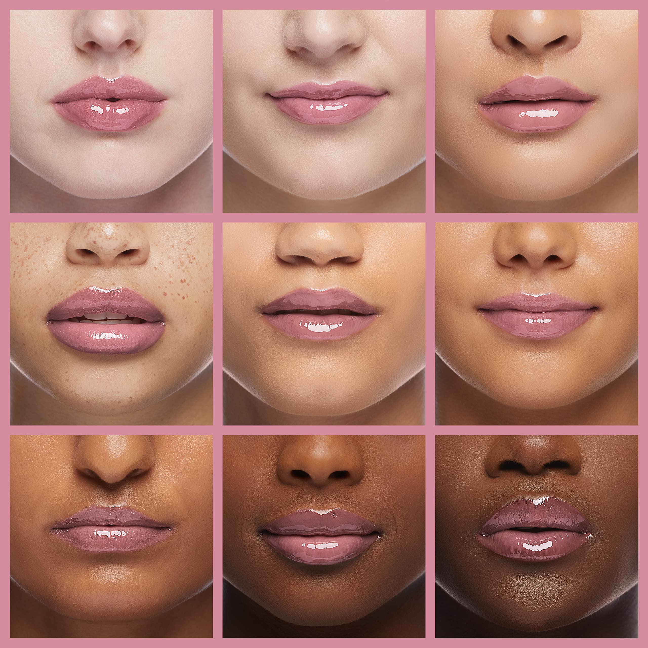 Palladio on model lips showcasing Passion Pink color and hydration