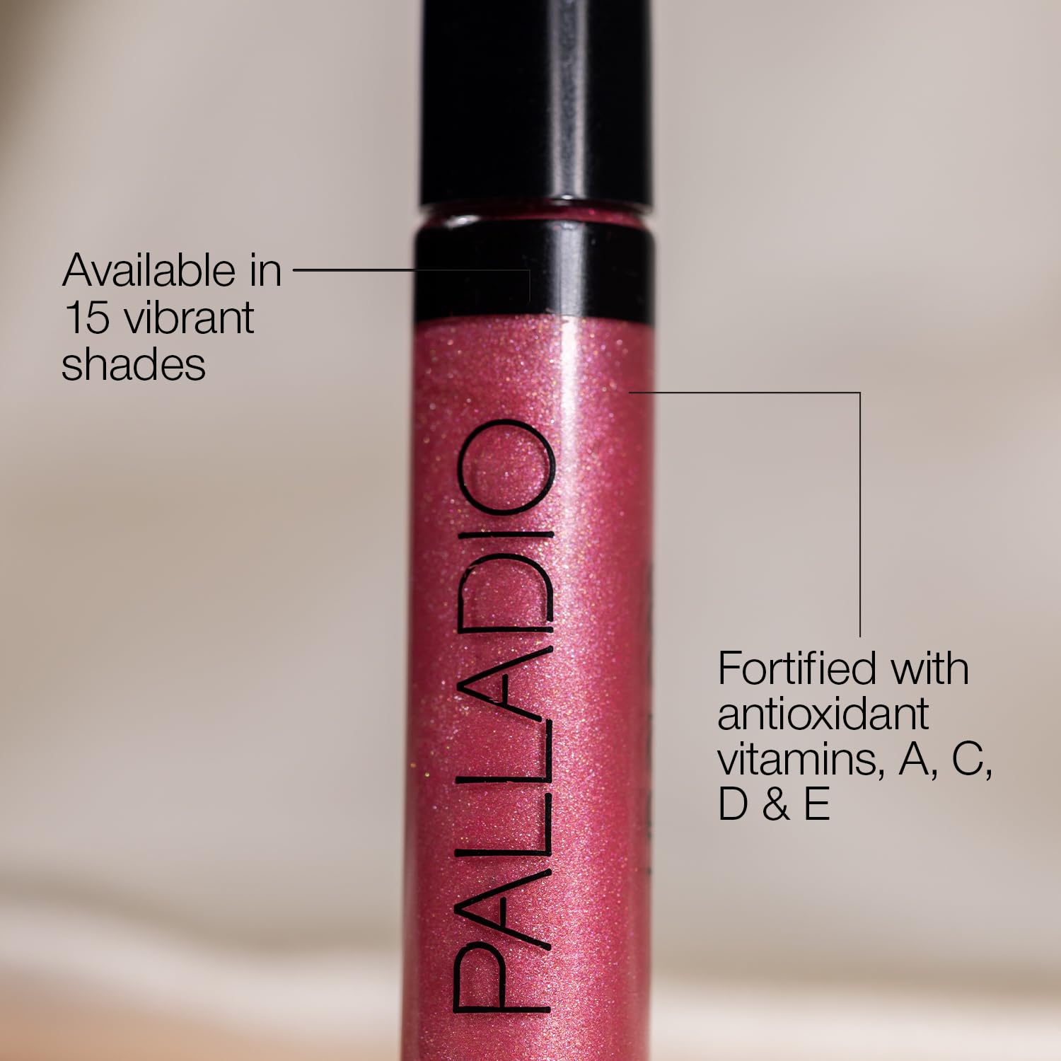 Palladio size-and-scale with gloss next to ruler for portable benefit