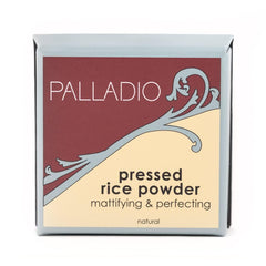 Palladio powder beside foundation bottle illustrating finishing step benefit