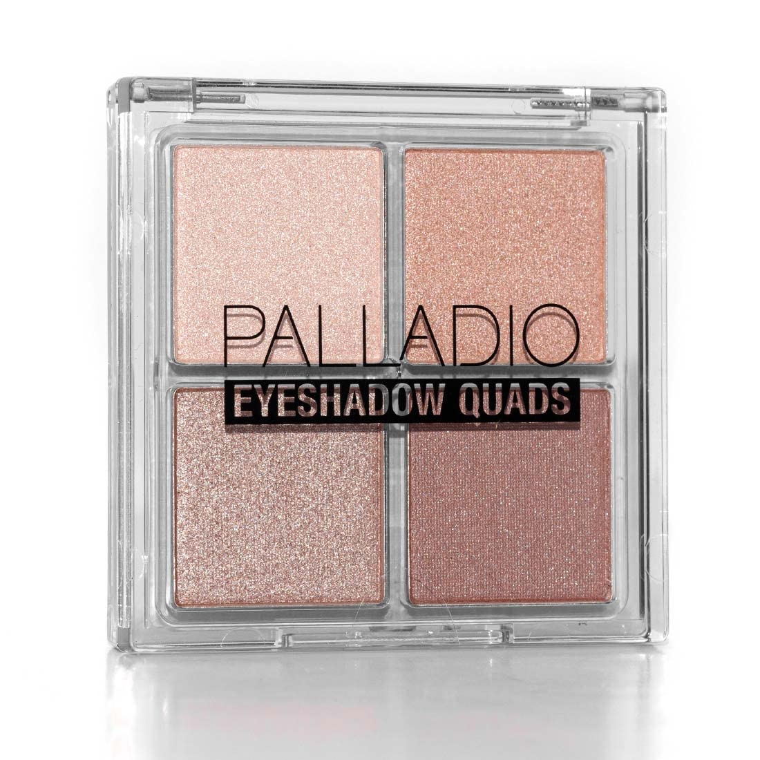 Palladio palette front view showing four complementary shades and compact packaging benefit versatility