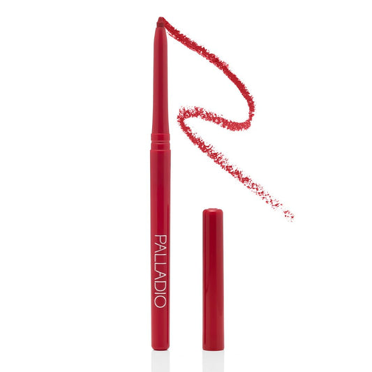 Palladio front packaging showing Red Rose liner, conveys elegant portability