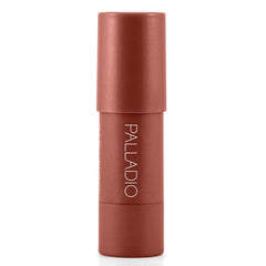 Palladio twist-up tube of Darling shade showing travel-ready convenience