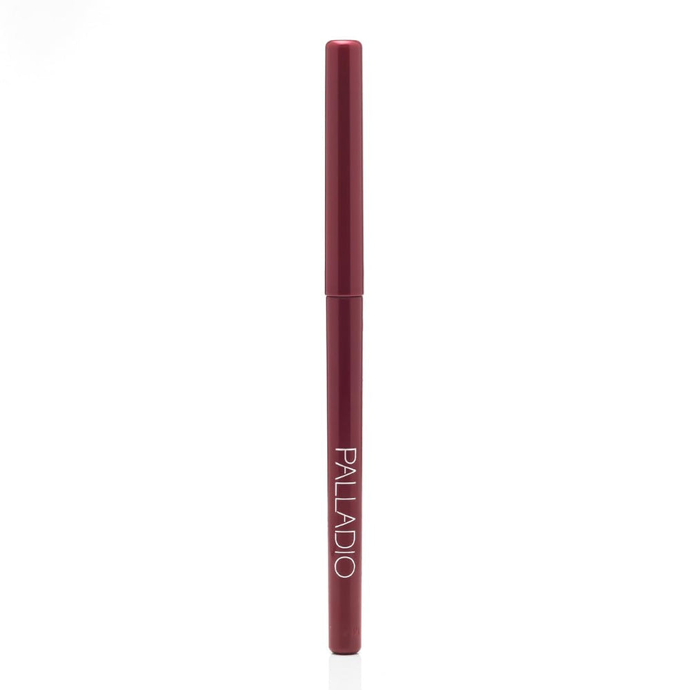 Palladio model wearing raisin shade illustrating wearable plum finish