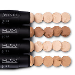 Palladio stick being applied to cheek demonstrating contour use benefit buildable coverage