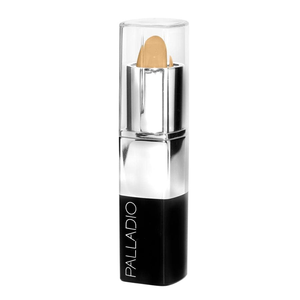 applying Palladio stick concealer under-eye to brighten and reduce appearance of dark circles