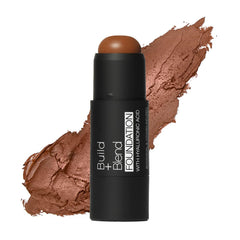 Palladio foundation stick front view showing compact shape and mocha shade for precise application
