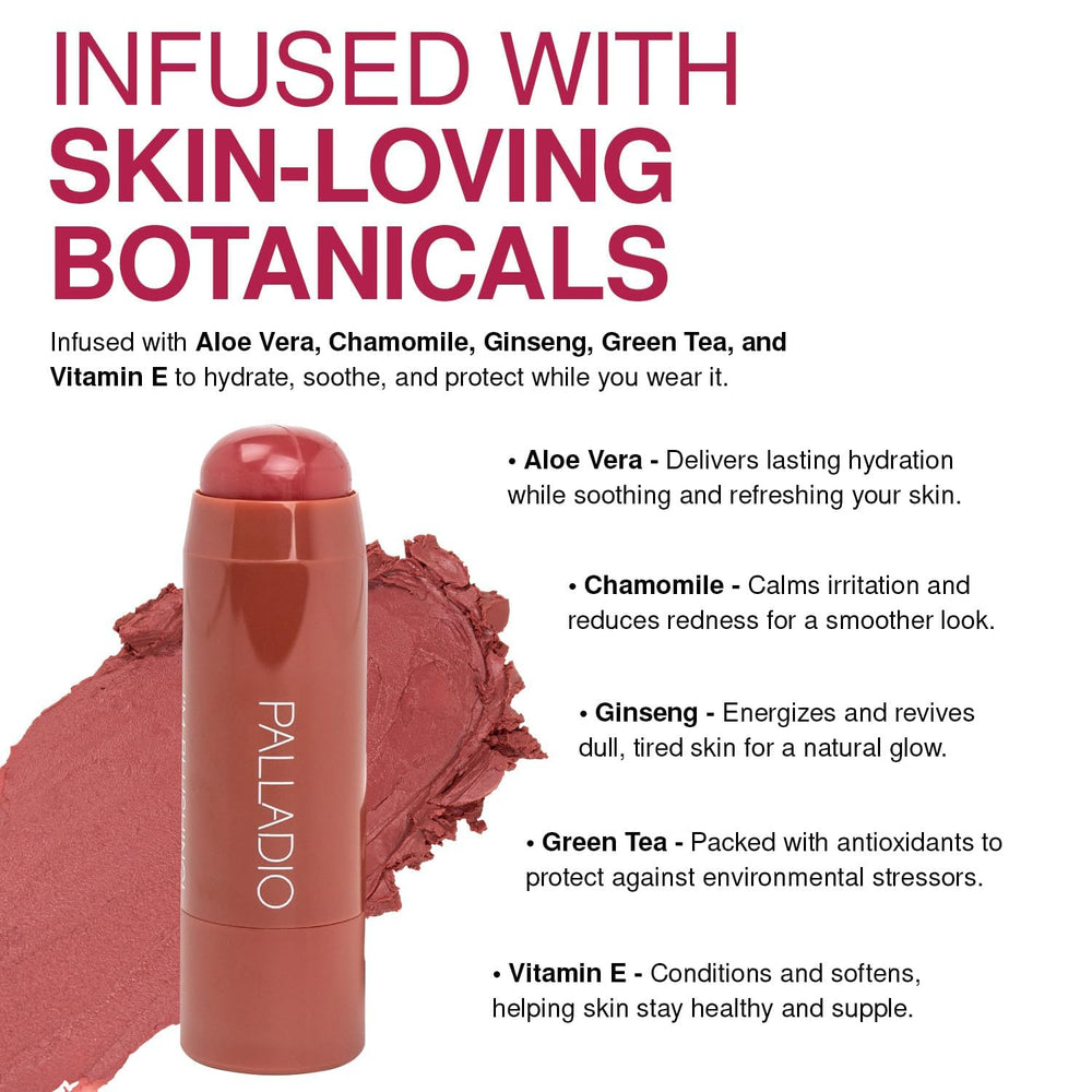 Palladio arm swatches of Darling shade showing buildable natural color