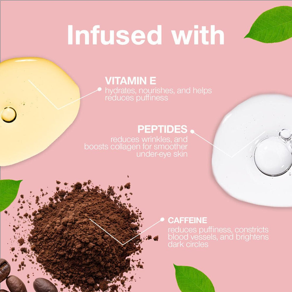 Palladio before and after under-eye comparison demonstrating brightening