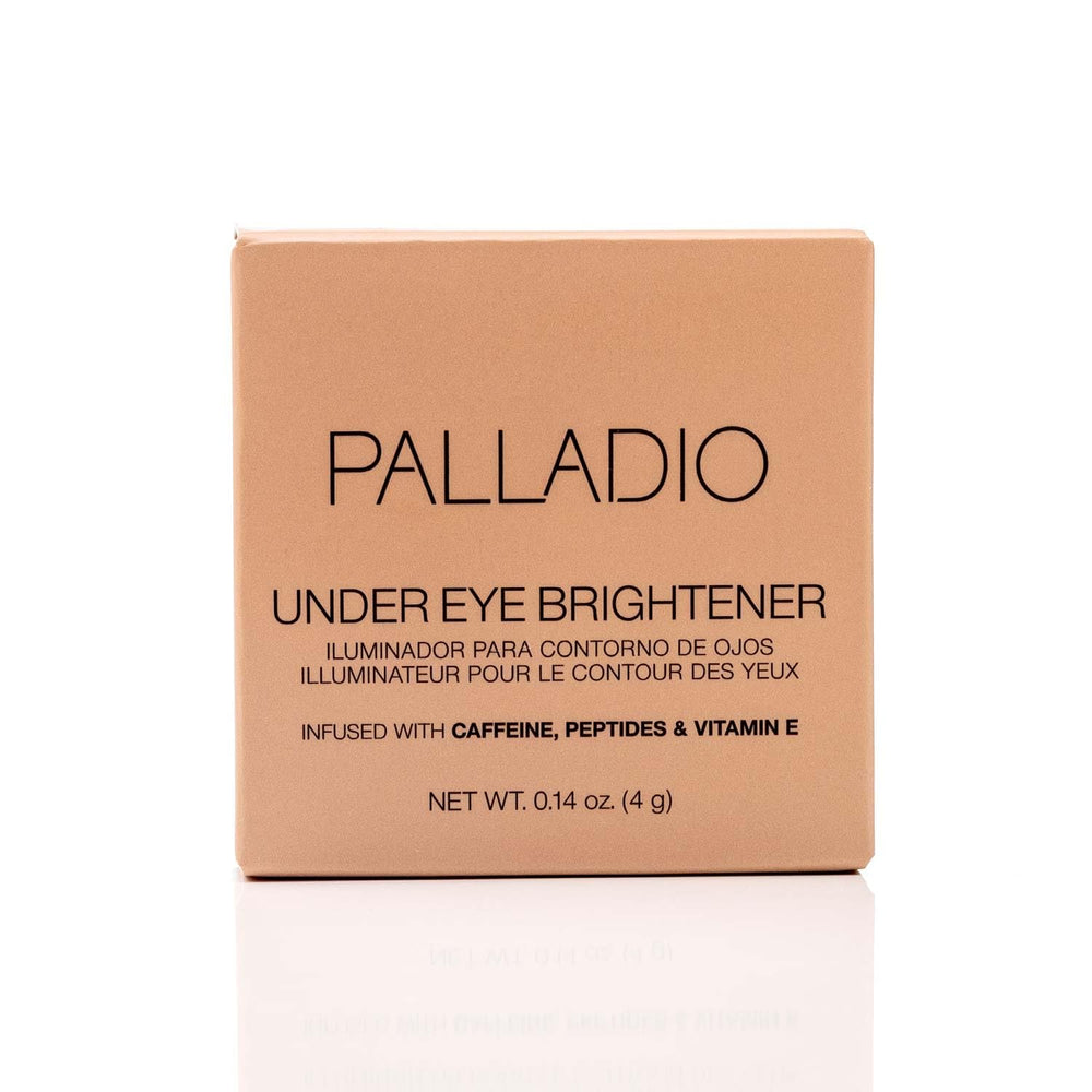 Lifestyle image of Palladio on a makeup bag suggesting everyday use and beauty routine fit