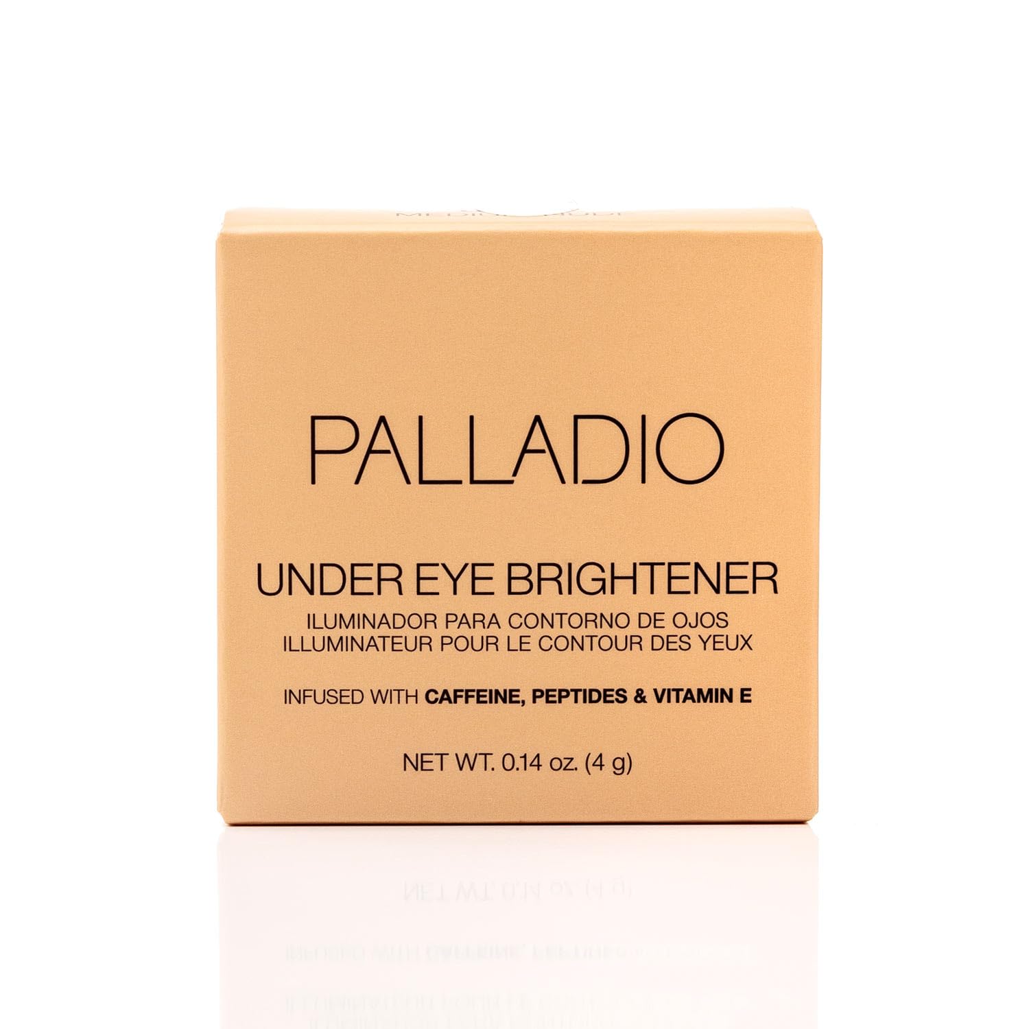 Palladio packaging label close-up showing ingredient highlights and clarity benefit
