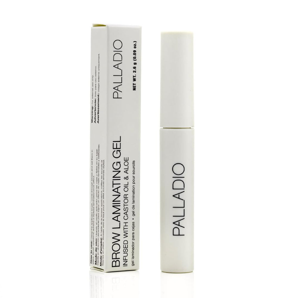 Palladio vanity scene with gel for effortless daily brow styling