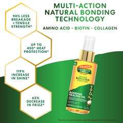 Palmer's product being applied to damp hair for smoother styling benefit