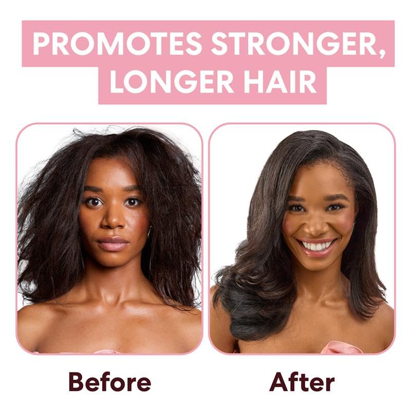 Palmer's application on hair in hand demonstrating ease of use and shine