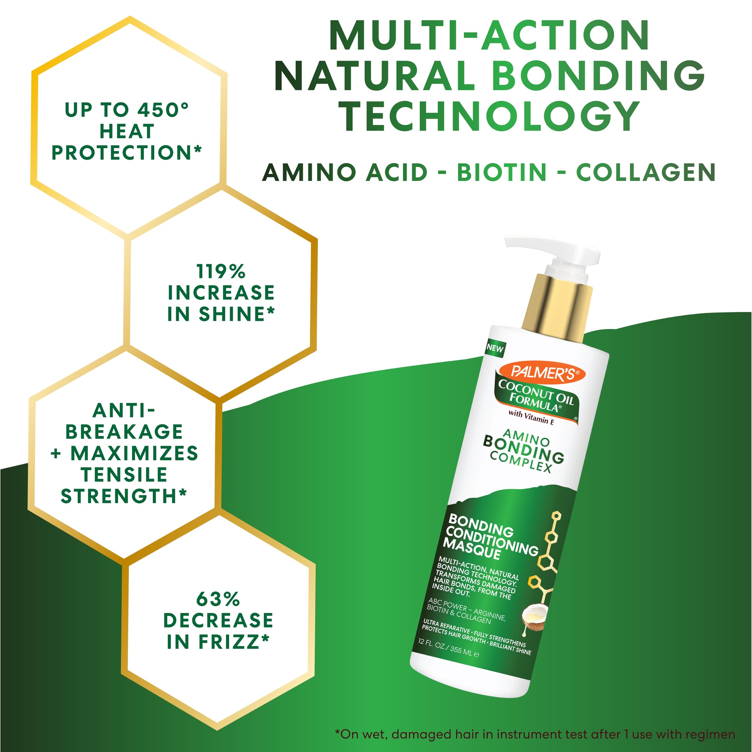 Palmer's being applied to wet hair for detangling and conditioning benefit