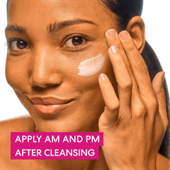 Palmer's moisturizer applied before makeup, shows smooth layering benefit under cosmetics
