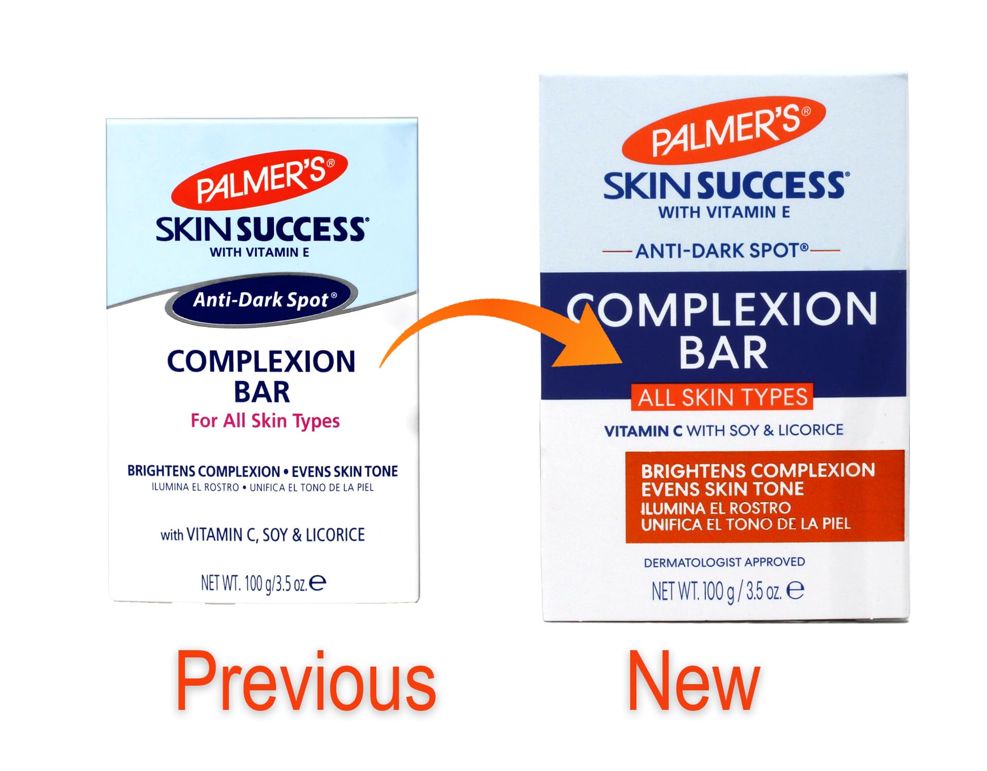 Palmer's bar being used on face showing gentle cleansing and even-tone benefit