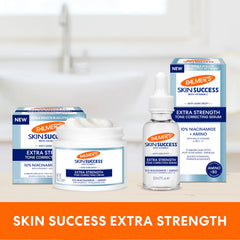 Palmer's on bathroom vanity suggesting daily routine and glow