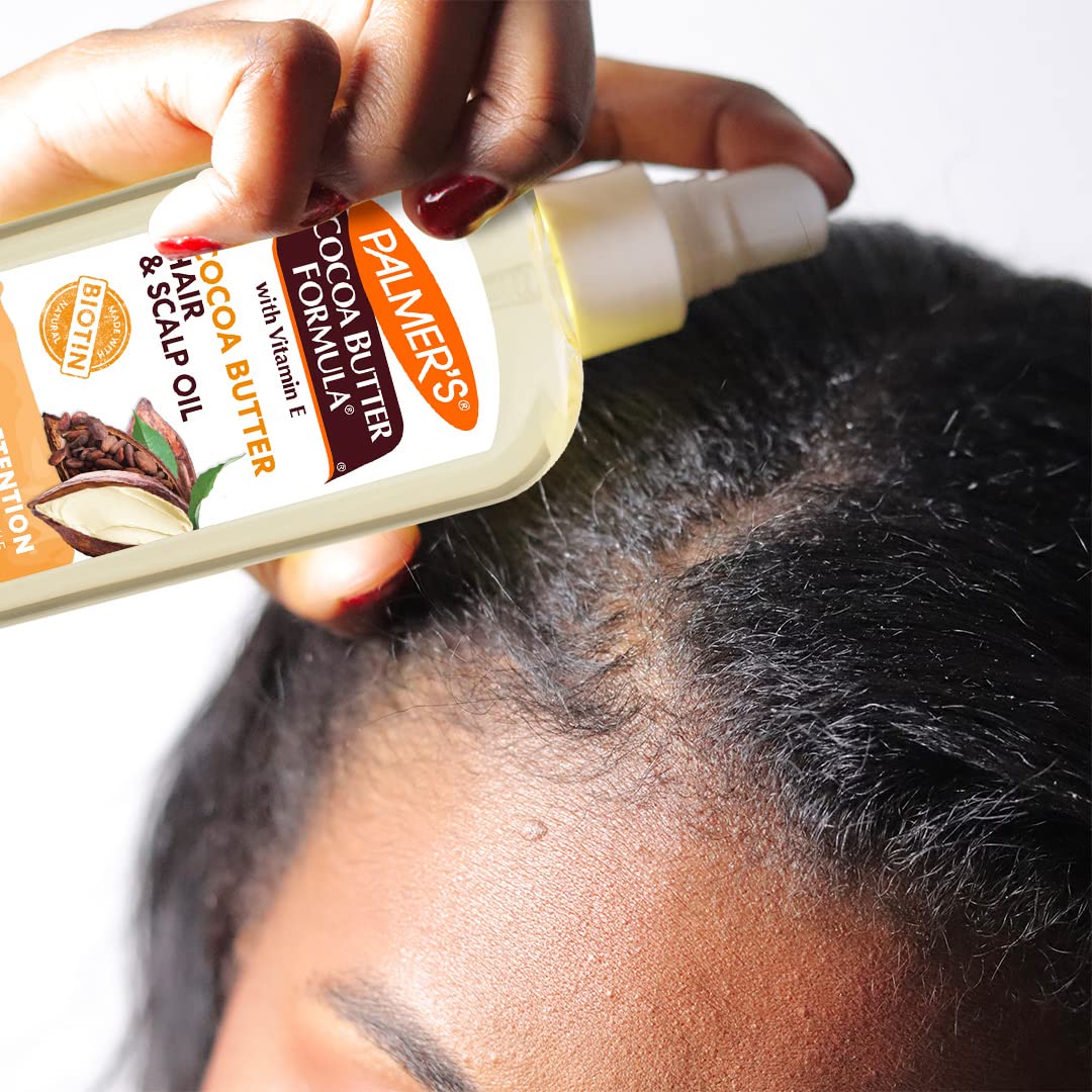 Palmer's visible reduction of frizz and fewer split ends after use