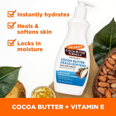 Palmer's body oil bottle front view highlighting radiant finish