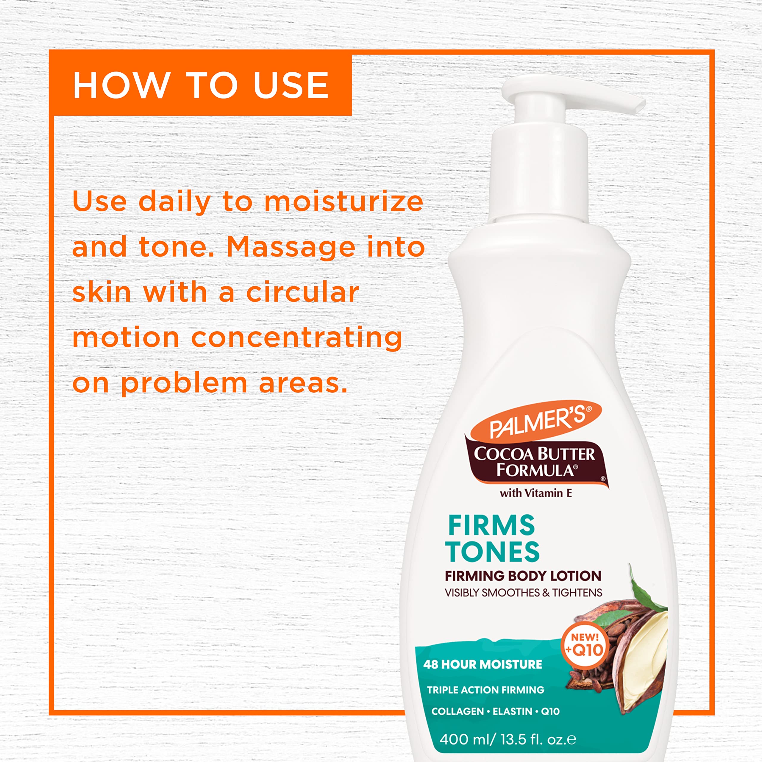 Palmer's bottle styled on bathroom shelf suggesting daily routine benefit