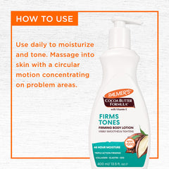 Palmer's bottle styled on bathroom shelf suggesting daily routine benefit