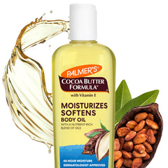 Palmer's front packaging showing bottle and label for recognizable branding and clarity