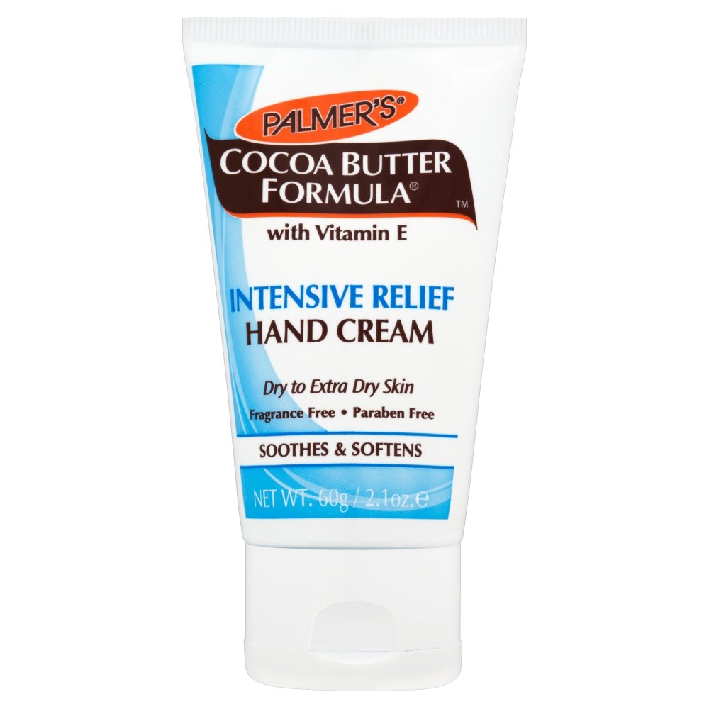 Palmer's hand cream front tube showing label and travel size for effective hydration