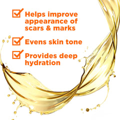 Palmer's oil pouring texture demonstrating lightweight absorption and sheen