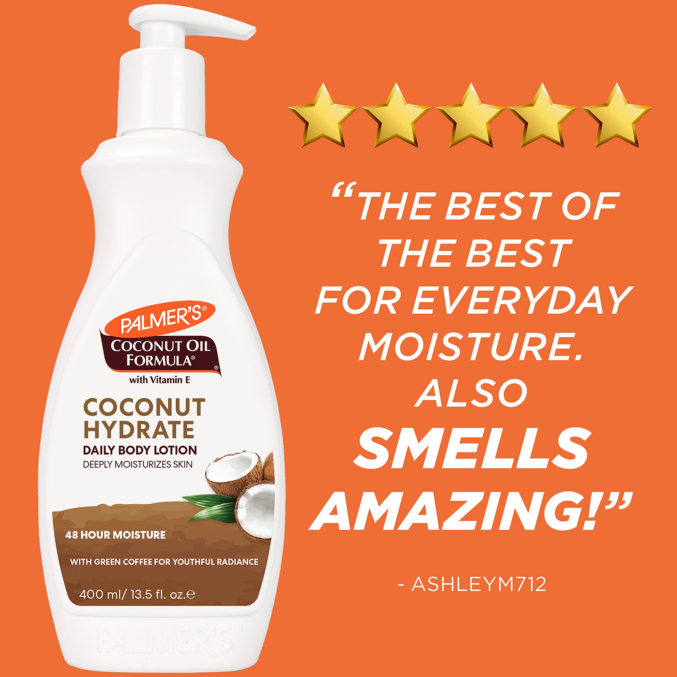 Palmer's bottle on bathroom counter suggesting daily skincare routine