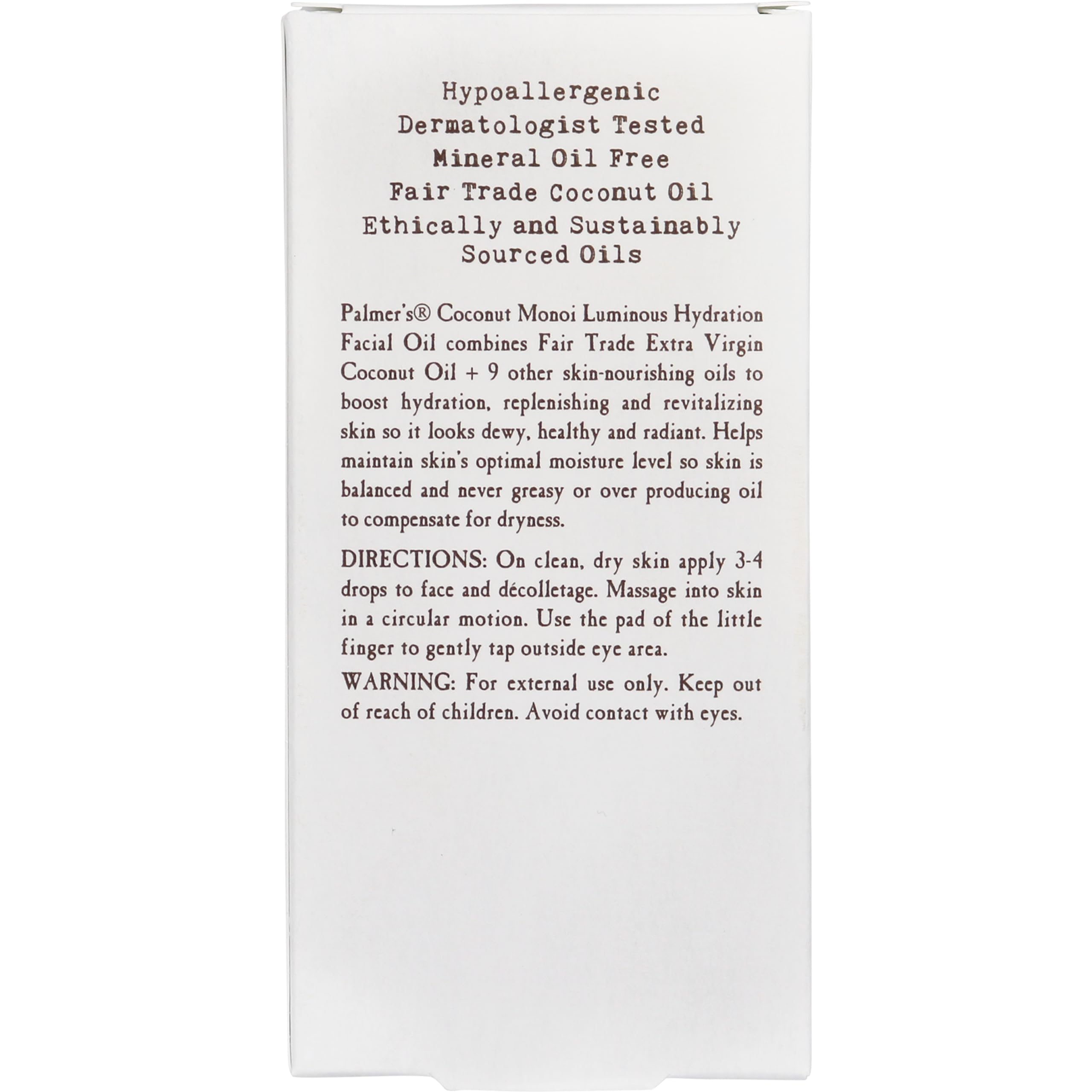 arranged ingredient bottles representing Palmer's natural oils and sustainable sourcing