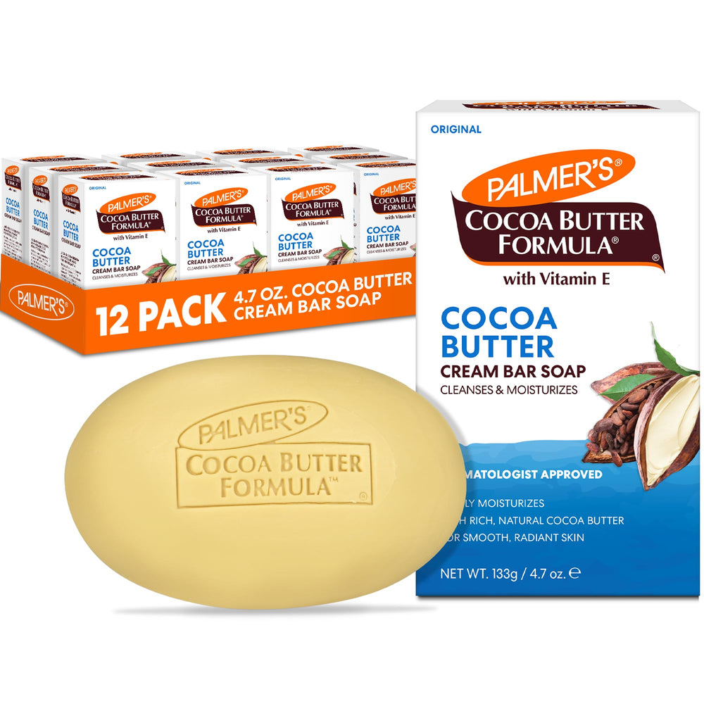 Palmer's cream soap front packaging showing brand and benefits