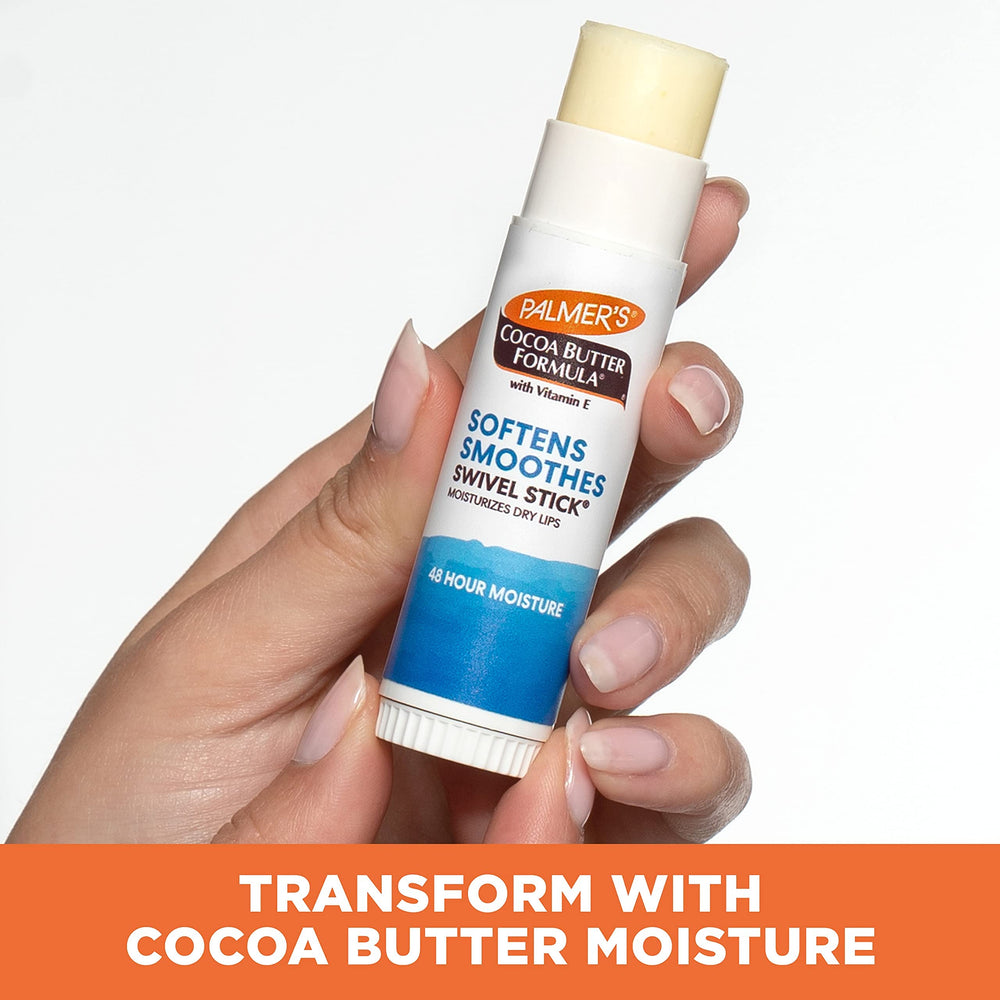 Palmer's used on an elbow to visibly soften rough dry skin