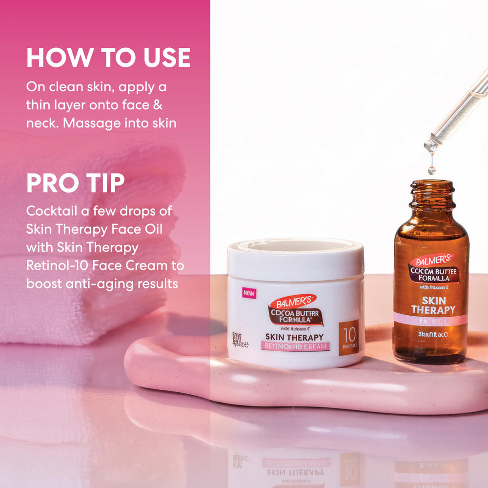 Palmer's oil rubbed on hand demonstrating smooth, moisturizing feel
