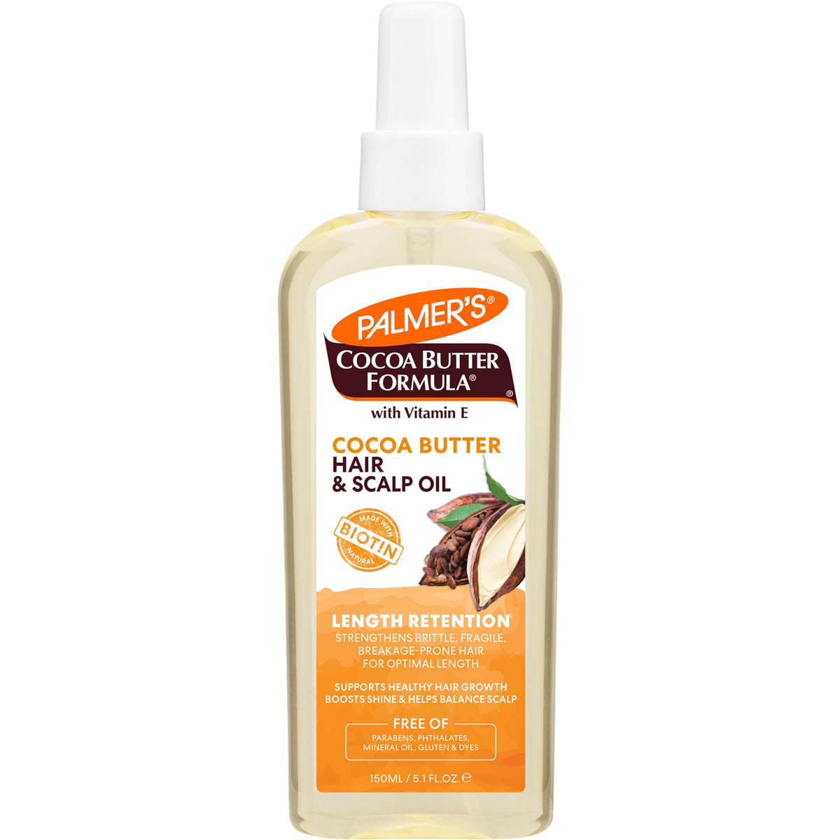 Palmer's front packaging showing product for moisturizing scalp and hair