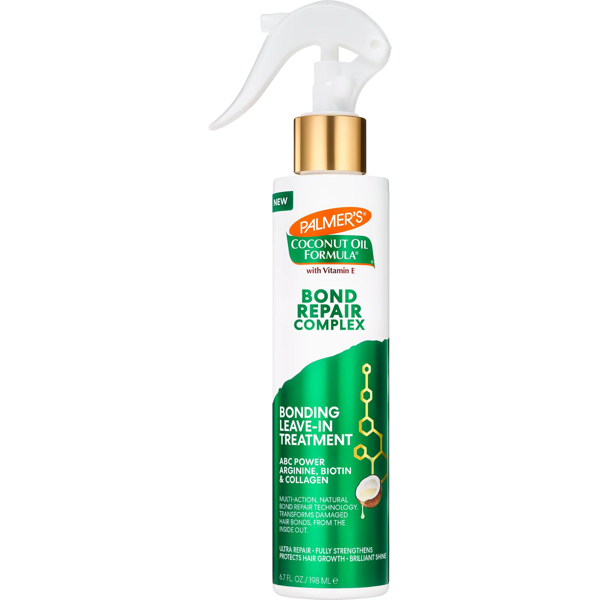 Palmer's front packaging of leave-in spray showing product benefit and shine