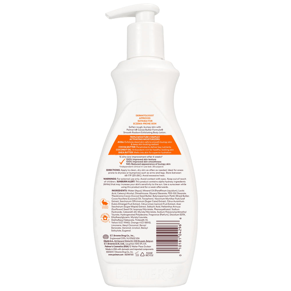 Palmer's pump bottle styled on shelf suggesting elegant bathroom storage