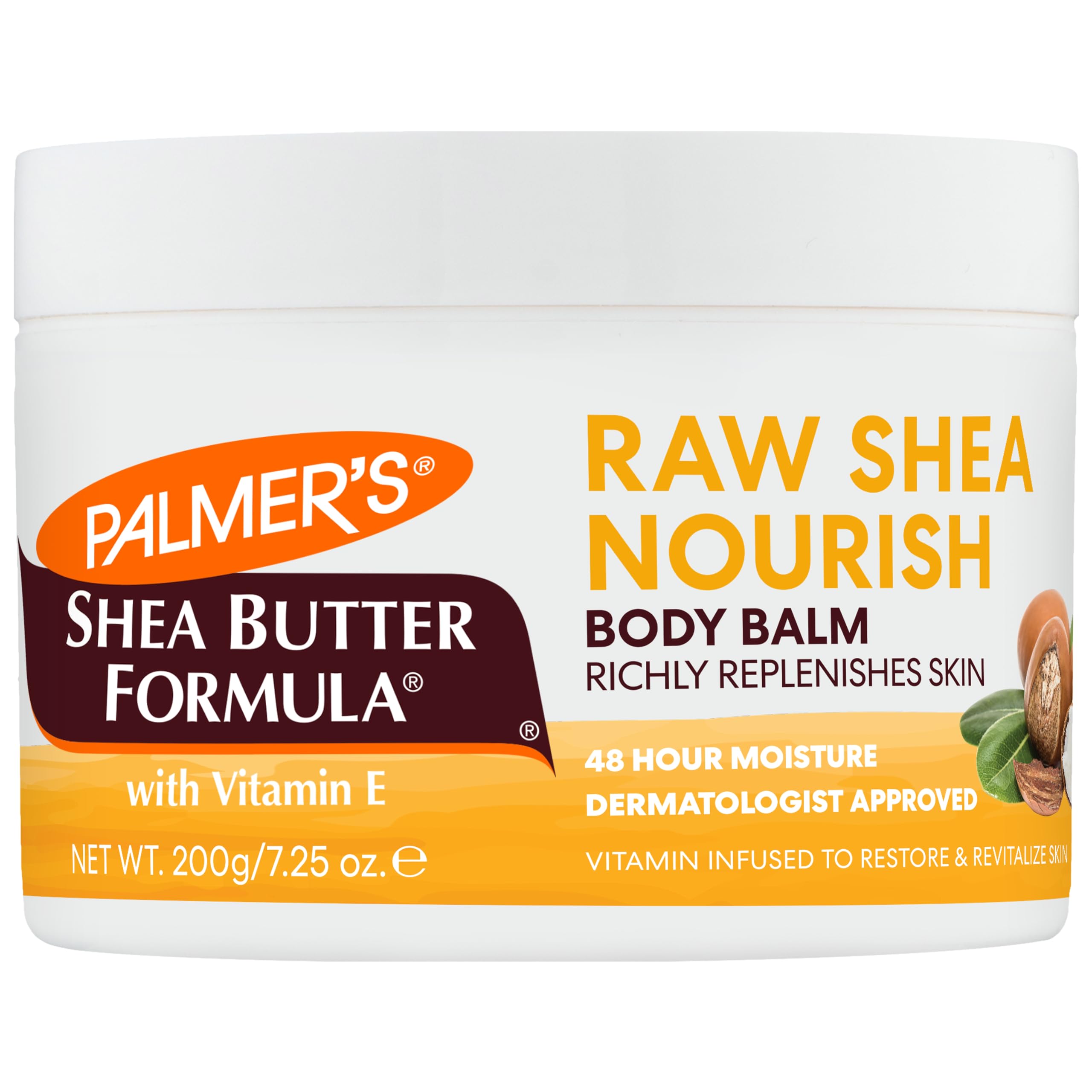 Palmer's jar front view showing raw shea balm for intense hydration